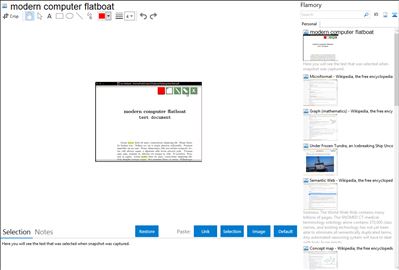 modern computer flatboat - Flamory bookmarks and screenshots