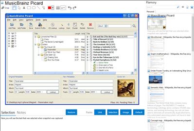 MusicBrainz Picard - Flamory bookmarks and screenshots