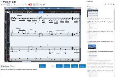 Musink Lite - Flamory bookmarks and screenshots