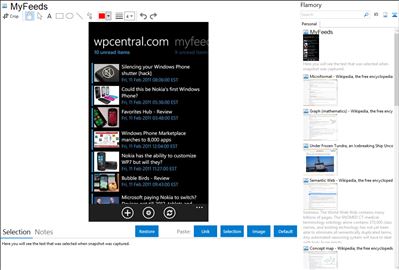 MyFeeds - Flamory bookmarks and screenshots