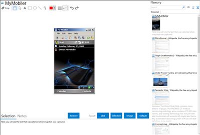 MyMobiler - Flamory bookmarks and screenshots
