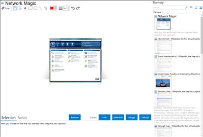 Network Magic - Flamory bookmarks and screenshots