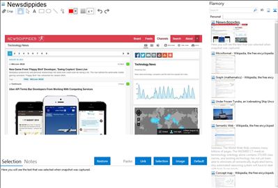 Newsdippides - Flamory bookmarks and screenshots