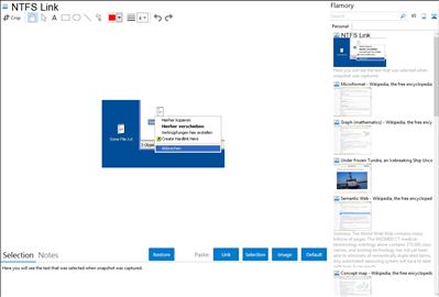 NTFS Link - Flamory bookmarks and screenshots
