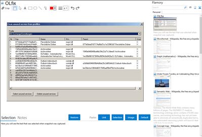 OLfix - Flamory bookmarks and screenshots