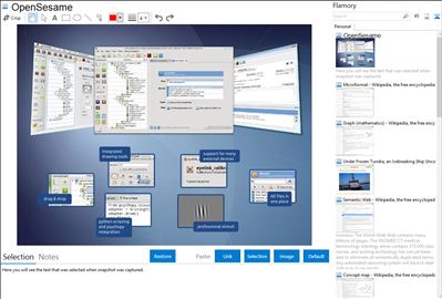 OpenSesame - Flamory bookmarks and screenshots