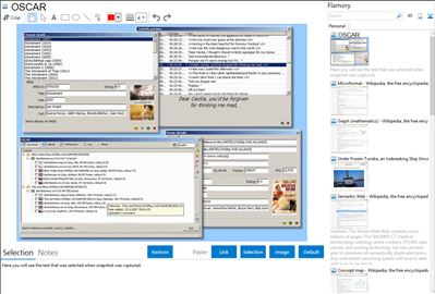 OSCAR - Flamory bookmarks and screenshots