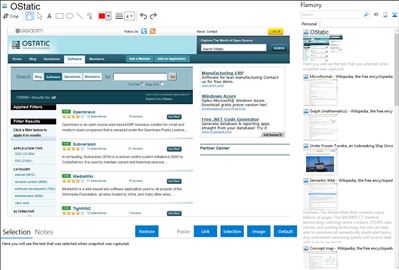 OStatic - Flamory bookmarks and screenshots