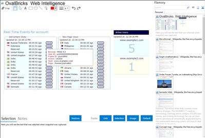 OvalBricks  Web Intelligence - Flamory bookmarks and screenshots