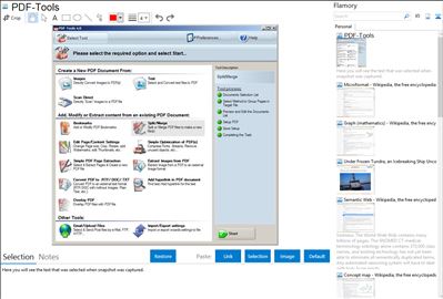PDF-Tools - Flamory bookmarks and screenshots