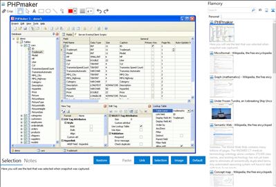 PHPmaker - Flamory bookmarks and screenshots