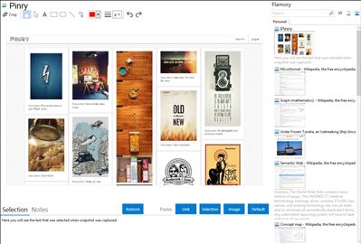 Pinry - Flamory bookmarks and screenshots