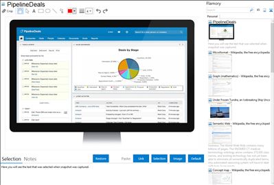 PipelineDeals - Flamory bookmarks and screenshots