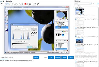 PixBuilder - Flamory bookmarks and screenshots