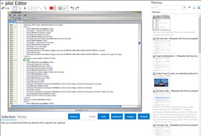 plist Editor - Flamory bookmarks and screenshots