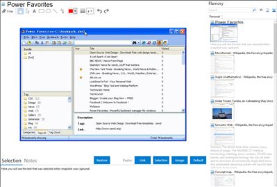 Power Favorites - Flamory bookmarks and screenshots