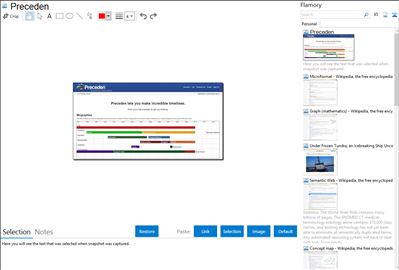 Preceden - Flamory bookmarks and screenshots