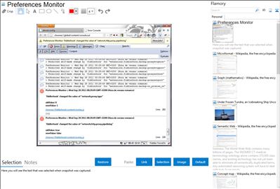 Preferences Monitor - Flamory bookmarks and screenshots
