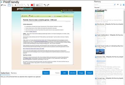 PrintFriendly - Flamory bookmarks and screenshots