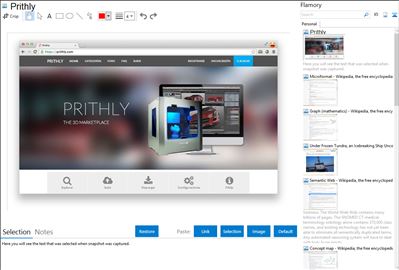 Prithly - Flamory bookmarks and screenshots