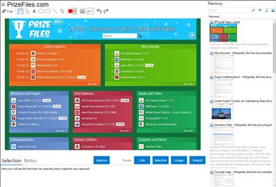PrizeFiles.com - Flamory bookmarks and screenshots