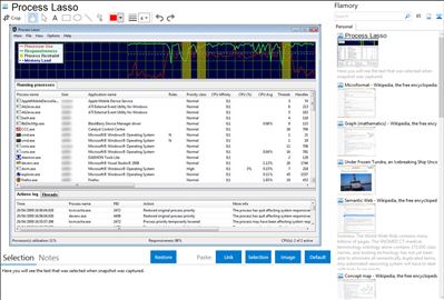 Process Lasso - Flamory bookmarks and screenshots