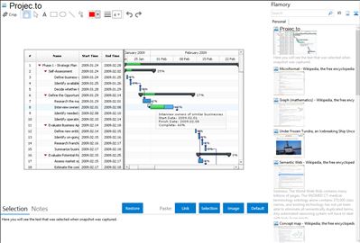Projec.to - Flamory bookmarks and screenshots