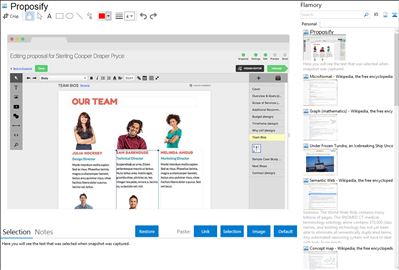 Proposify - Flamory bookmarks and screenshots