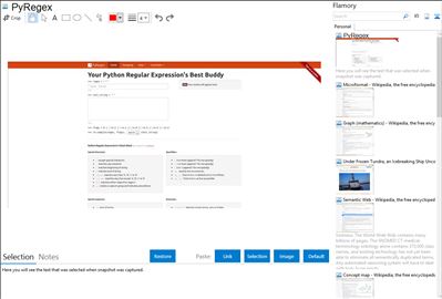 PyRegex - Flamory bookmarks and screenshots