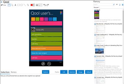 Qool - Flamory bookmarks and screenshots