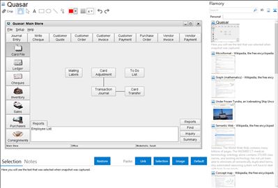Quasar - Flamory bookmarks and screenshots