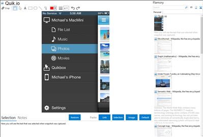 Quik.io - Flamory bookmarks and screenshots