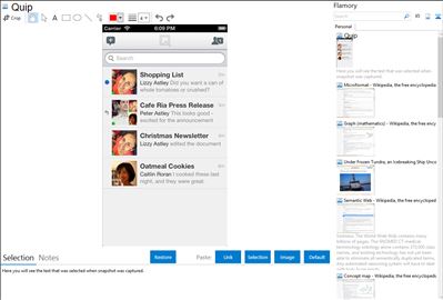 Quip - Flamory bookmarks and screenshots