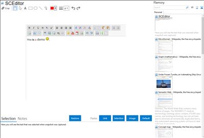 SCEditor - Flamory bookmarks and screenshots