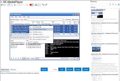 SE-MediaPlayer - Flamory bookmarks and screenshots