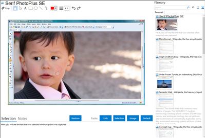 Serif PhotoPlus SE - Flamory bookmarks and screenshots