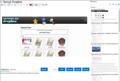 Servut Dropbox - Flamory bookmarks and screenshots