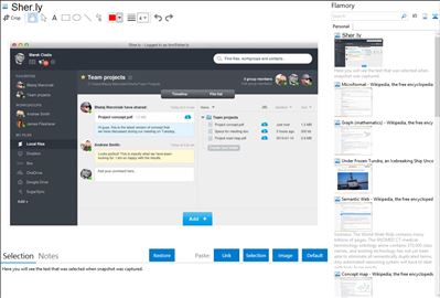 Sher.ly - Flamory bookmarks and screenshots