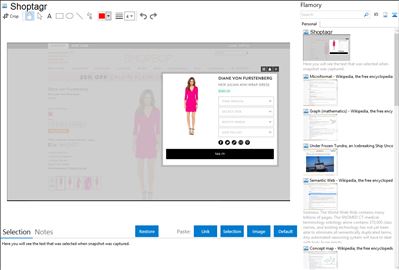 Shoptagr - Flamory bookmarks and screenshots