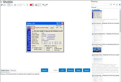 ShoWin - Flamory bookmarks and screenshots