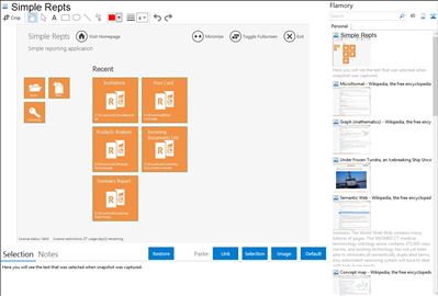 Simple Repts - Flamory bookmarks and screenshots