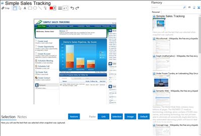 Simple Sales Tracking - Flamory bookmarks and screenshots