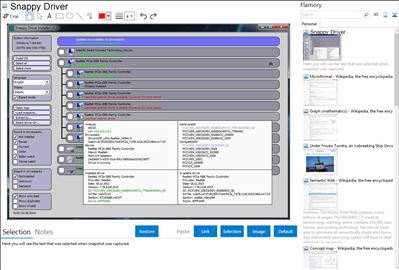 Snappy Driver - Flamory bookmarks and screenshots