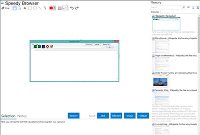 Speedy Browser - Flamory bookmarks and screenshots