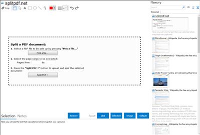 splitpdf.net - Flamory bookmarks and screenshots