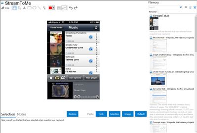 StreamToMe - Flamory bookmarks and screenshots
