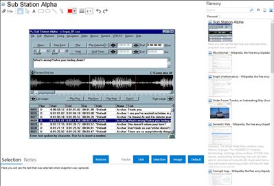 Sub Station Alpha - Flamory bookmarks and screenshots