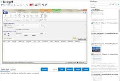 Sublight - Flamory bookmarks and screenshots