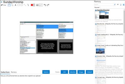 SundayWorship - Flamory bookmarks and screenshots