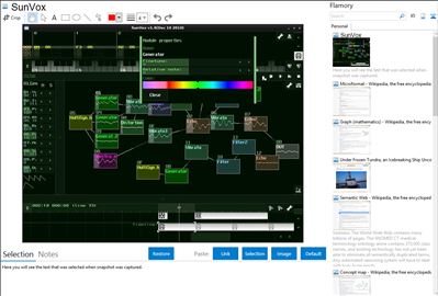 SunVox - Flamory bookmarks and screenshots